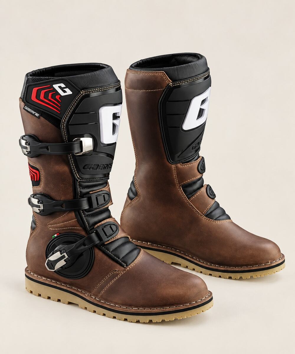 Gaerne Balance Oiled Brown Leather Trial Dual Sport Boots US 13